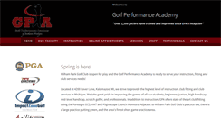 Desktop Screenshot of golfperformanceacademy.com