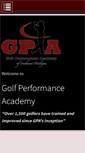 Mobile Screenshot of golfperformanceacademy.com